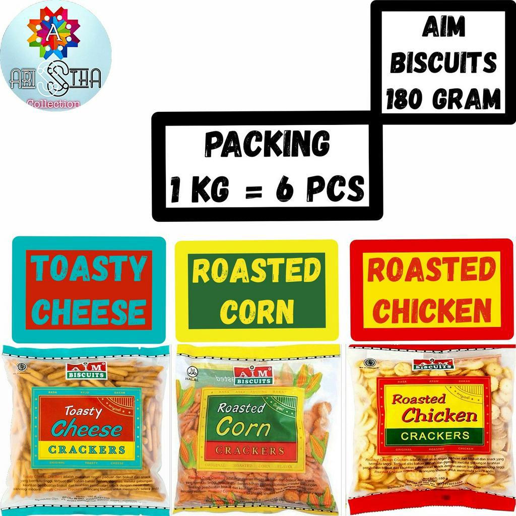 Jual Aim Biscuits Gram Roasted Chicken Roasted Corn Toasty