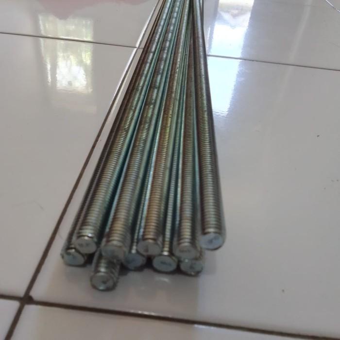 Jual Asdrat Baja M X Mm Stud Bolt Long Drat Galvanis