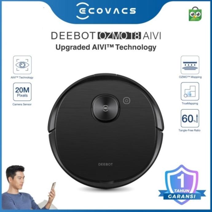 DEEBOT OZMO T8 AIVI Robot Vacuum Mopping Mapping Multi-Floor Vakum Pel