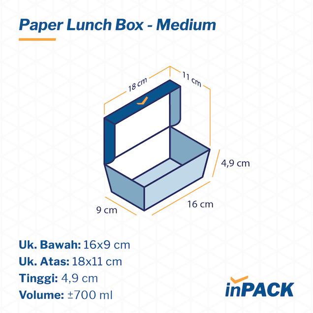Jual Paket Medium R Lunch Box Cetak Ayam Jago Take Away Box 50 Pcs