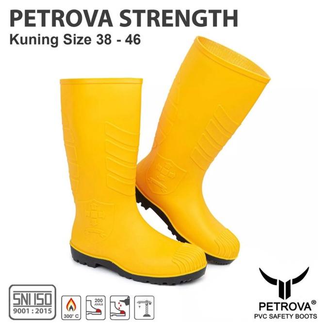 Jual Sepatu Boot Rubber Safety Standar Sni Strength By Petrova Steel