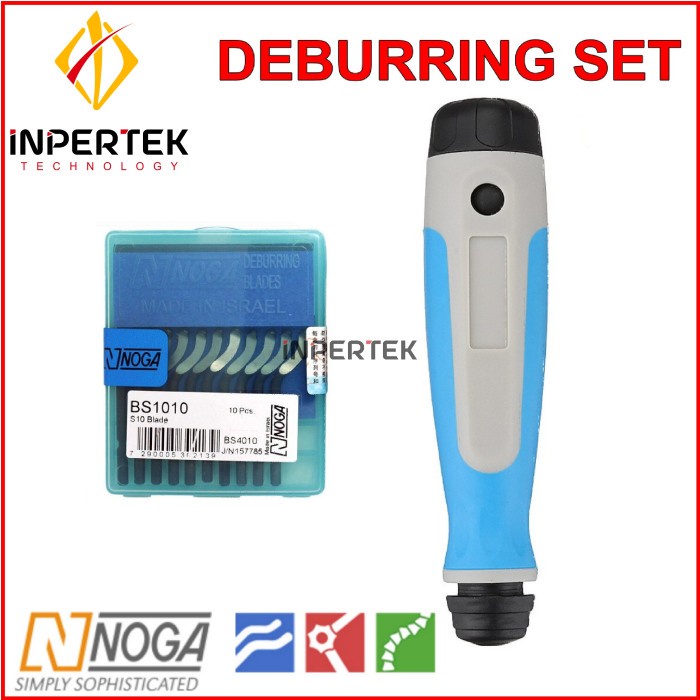 Jual Deburring SET NOGA BS1010 + NG1000 Chamfering Tool Holder Deburing ...