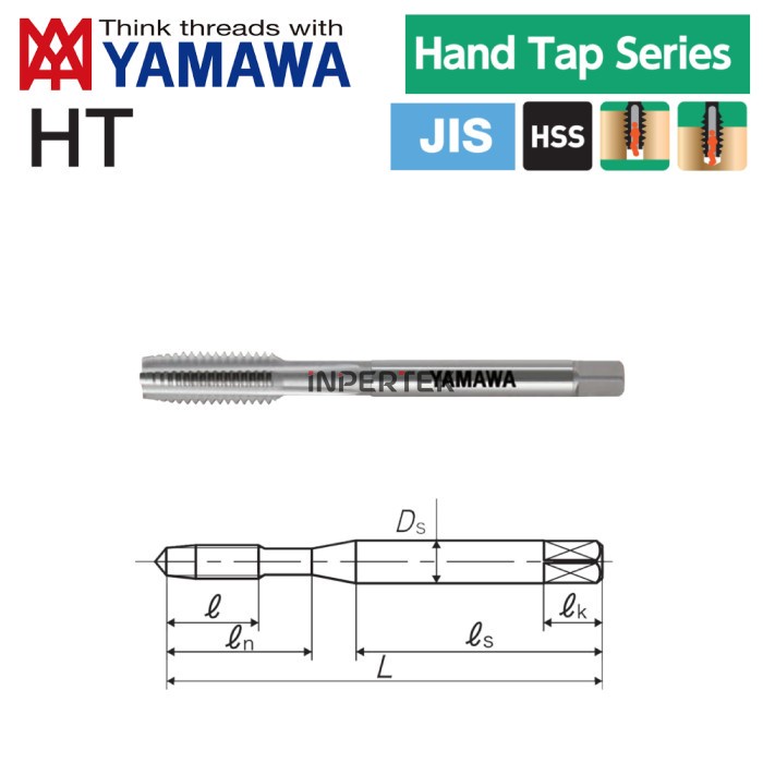 Jual Hand Tap M24 PO YAMAWA Handtap Tangan M 24 SET 1 Lurus Ulir HSS ...