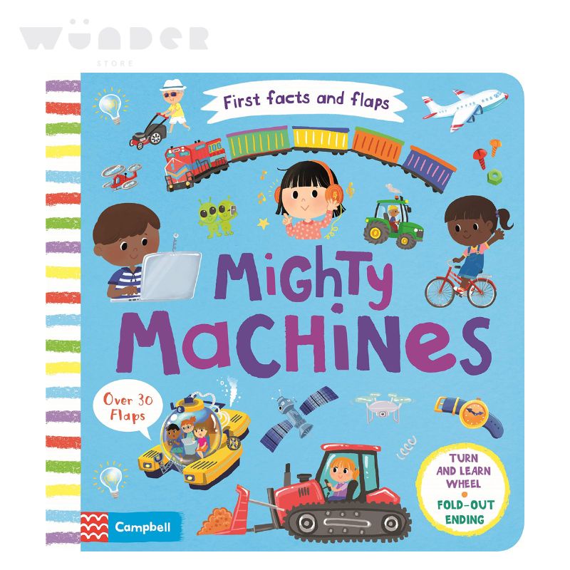 Jual Campbell Books - First Facts And Flaps: Mighty Machines | Shopee ...