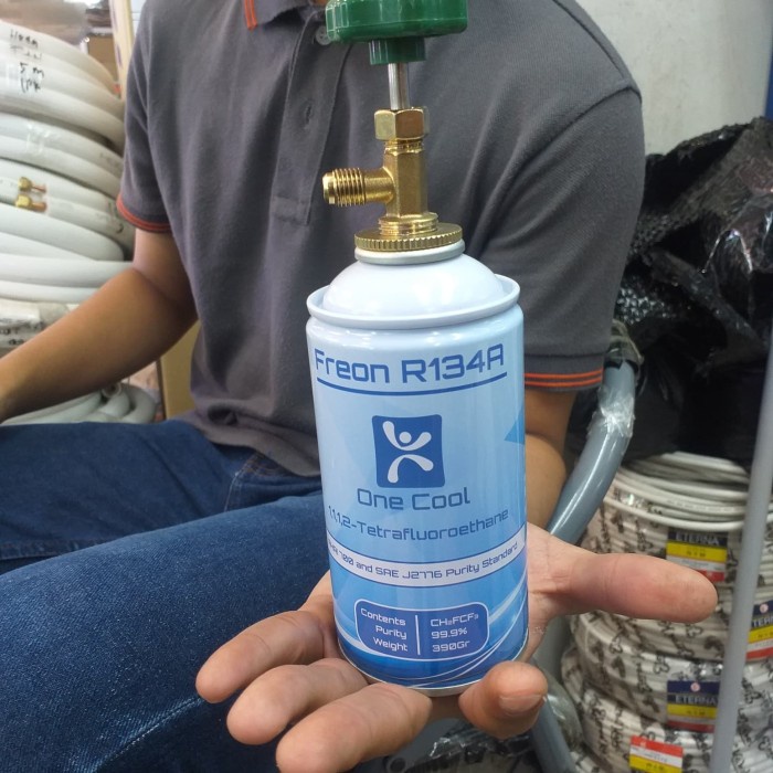 Jual Cooling Freon 134A Plus Kran Gas Ac Mobil Kulkas Dll Shopee