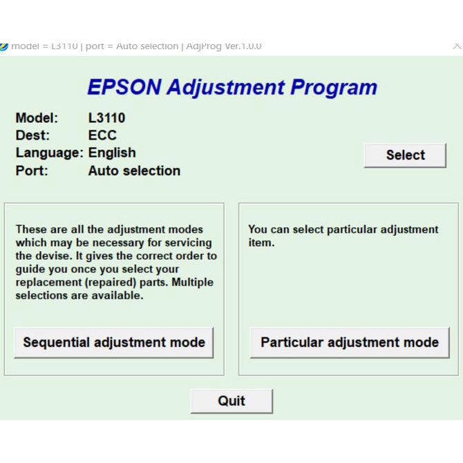 Jual Reset Epson L3110 Waste Ink Pad Counter Resetter Original Shopee