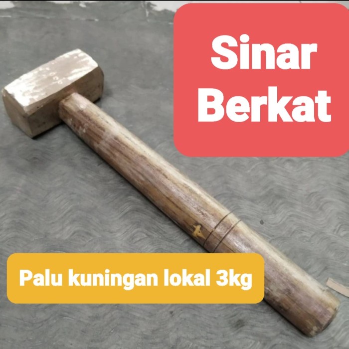 Jual Palu Kuningan Gagang Kayu 3 Kg Shopee Indonesia