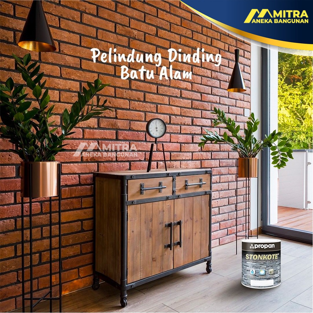 Jual PROPAN STONKOTE CAT BATA MERAH / COATING BATU ALAM / CAT PELINDUNG