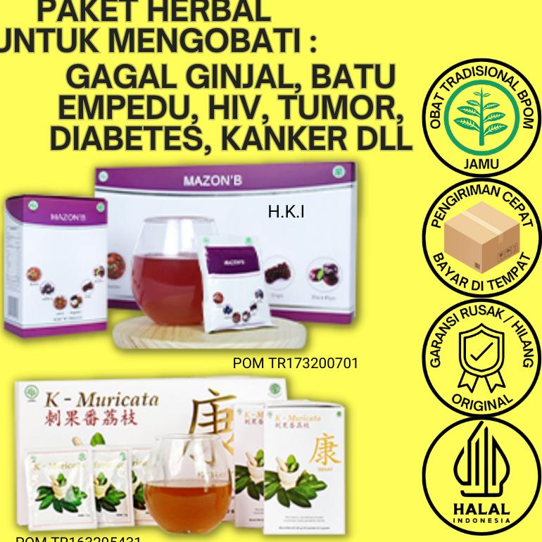 Jual New Paket Herbal Mazon B K Muricata 100% Original Dijamin ...