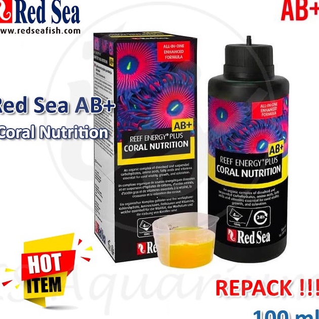 Jual Stok Terbaru Red Sea Reef Energy AB+ 100ml Makanan Coral Amino ...