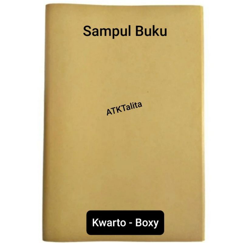 Jual Sampul Buku Coklat Polos Kwarto Boxy 10 Lbr Shopee Indonesia