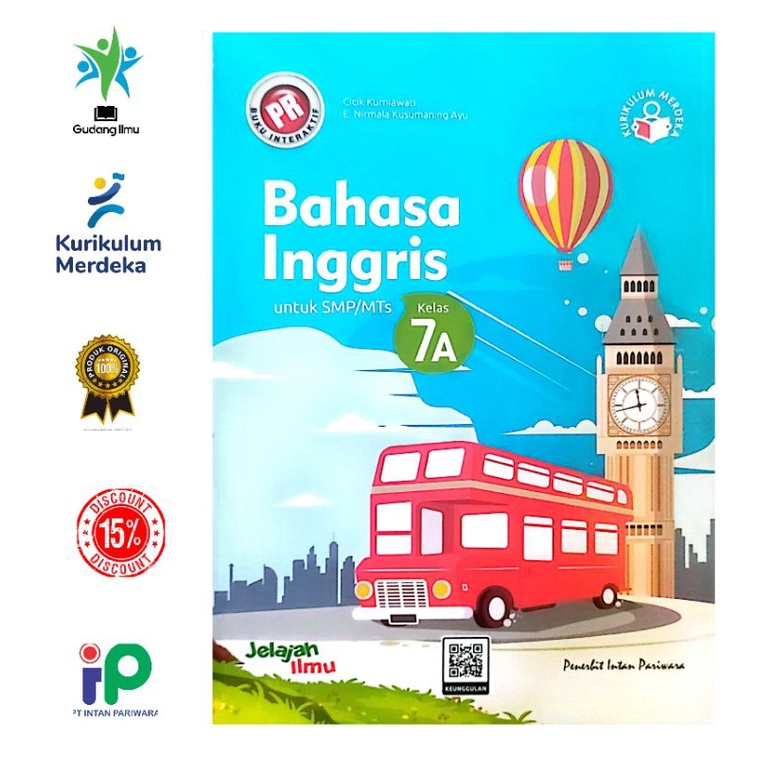 Jual Buku Pr/Lks Bahasa Inggris Kurmer SMP/MTS Kelas 7/VII Semester 1 ...