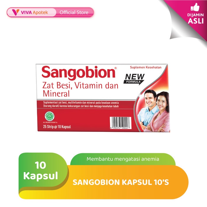 Jual Sangobion Untuk Anemia (10 Kapsul) | Shopee Indonesia