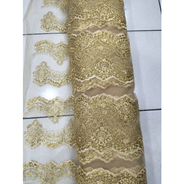 Jual Kain Tile Renda bordir/sangat cocok buat pinggiran renda | Shopee ...