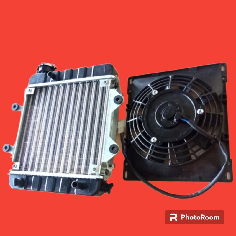 Jual radiator fulset + sama kipas Assy buat motor kaisar treseda 150cc ...