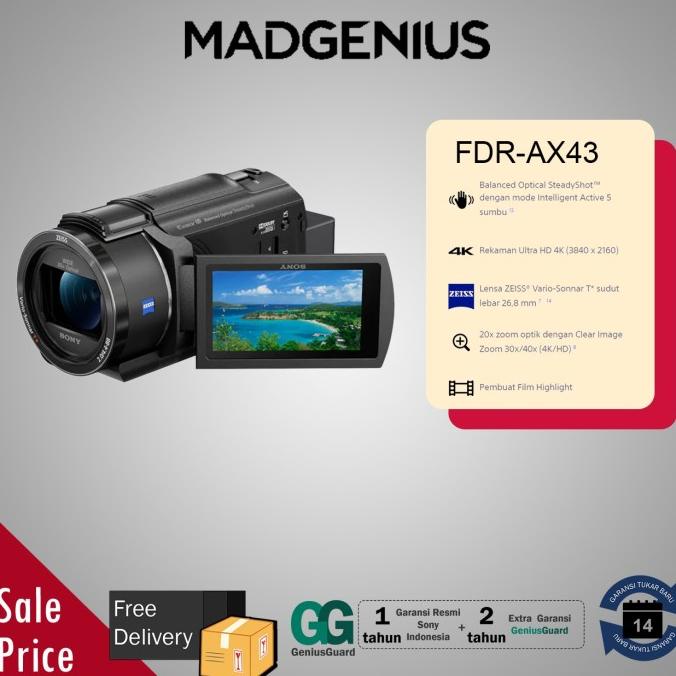 Jual Sony Fdr-Ax43 / Fdr Ax43 Handycam Sony 4K Dgn Sensor Cmos Exmor R ...