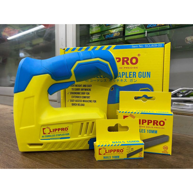 Jual Cordless Stapler Gun Lippro Scl Alat Staples Paku Tembak