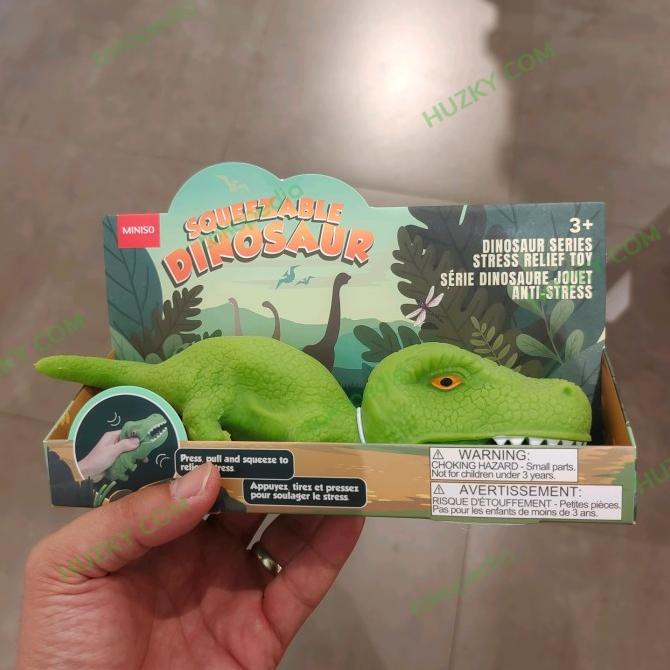 Jual MINISO Squeezable Dinosaur / Stress Relief Dinosaur Toy / Squishy