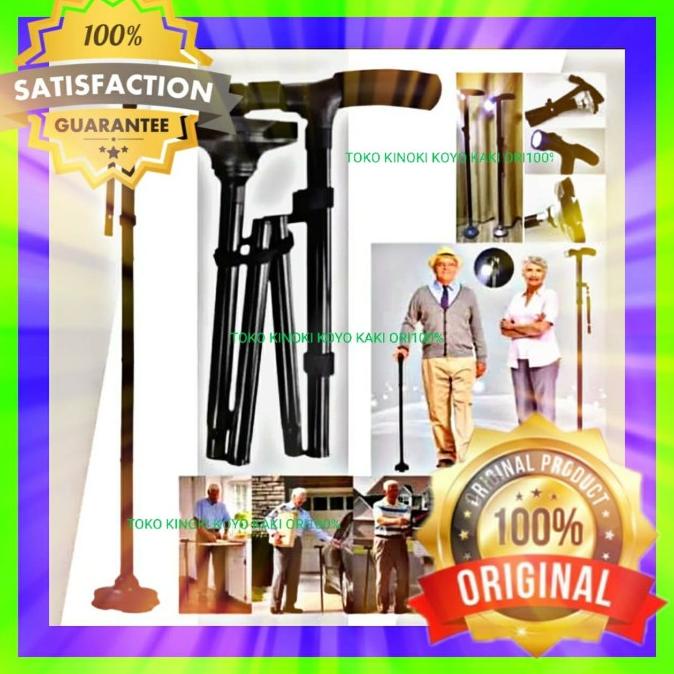 Jual Trusty cane alat tongkat jalan manula lipat lampu led ORIGINAL ...