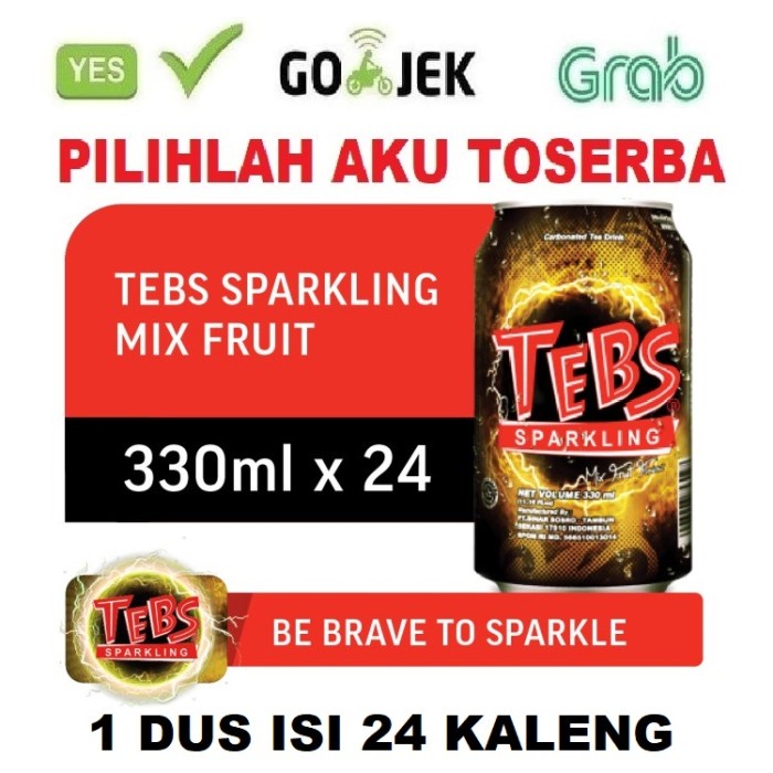 Jual Tebs Sparkling Soda Can Kaleng 330 Ml Harga 1 Dus Isi 24