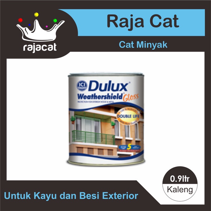 Jual Cat Minyak Kayu Dan Besi Exterior Dulux Weathershield Gloss Liter Shopee Indonesia