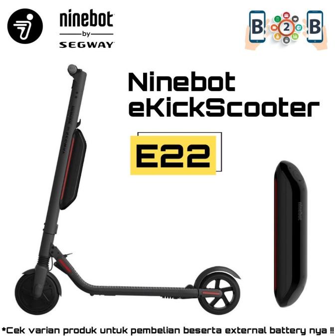Jual NINEBOT E22 KickScooter - Segway Electric Scooter Kick Scooter ...