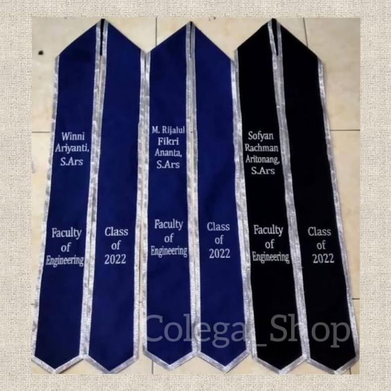 Jual Selempang Leher Bordirselempang Wisuda Dua Sisitanpa Logo Shopee Indonesia 9893