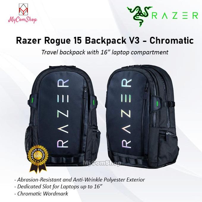 Jual TAS RAZER ROGUE 15 BACKPACK V3 - CHROMATIC | Shopee Indonesia
