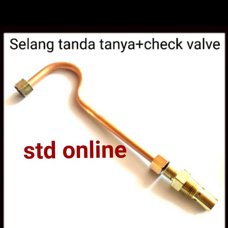 Jual LU Paket Discharge Pipe B Check Valve Kompresor+selang Tanda Tanya ...