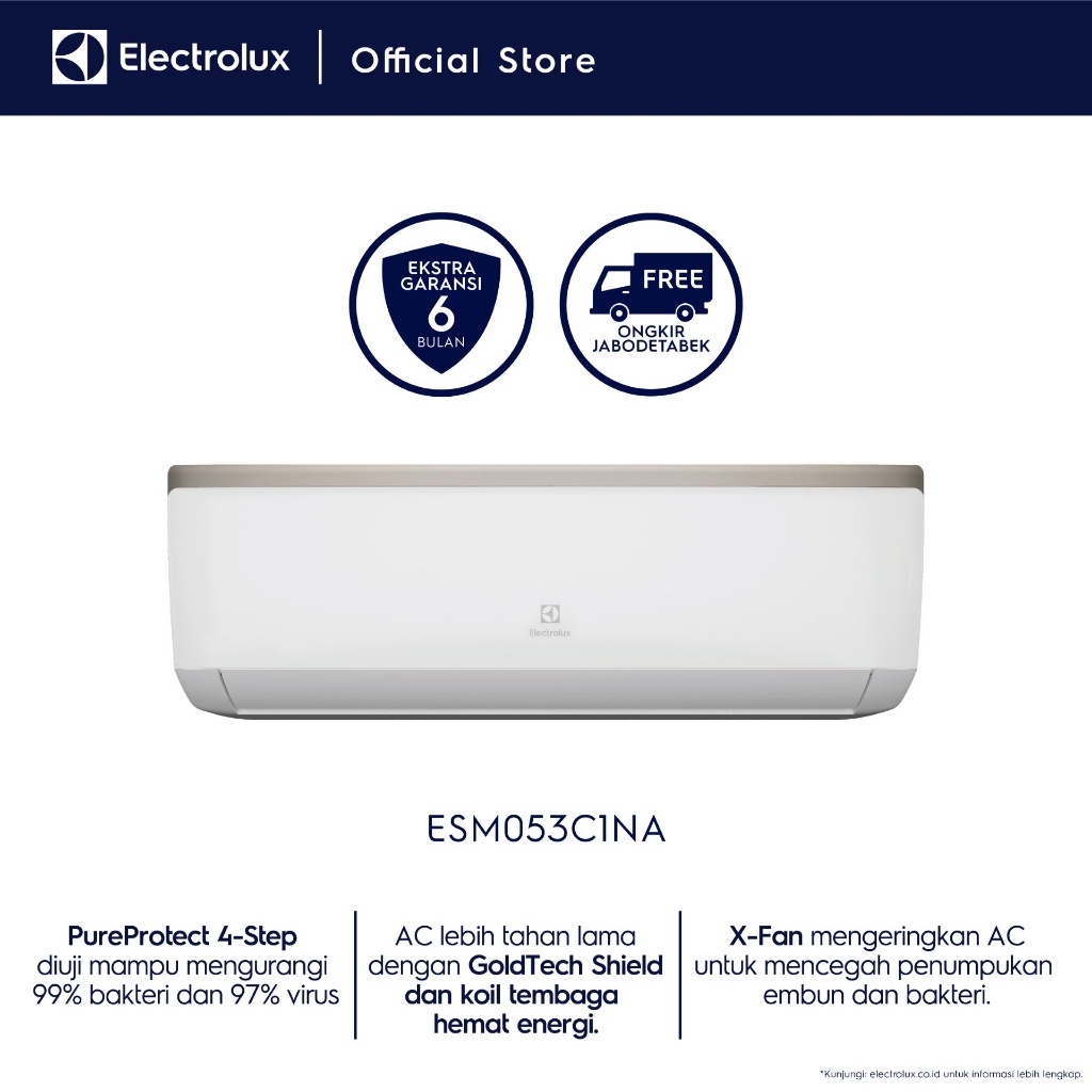 Jual Electrolux Air Conditioner 0.5pk ESM053C1NA Shopee Indonesia