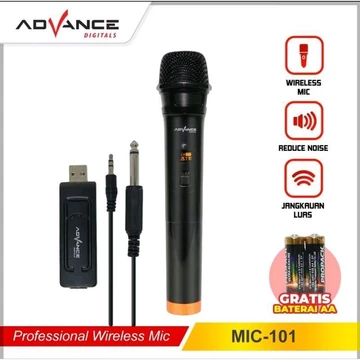 Mikrofon Bluetooth Mic Wireless Advance KING ADVANCE Profesional