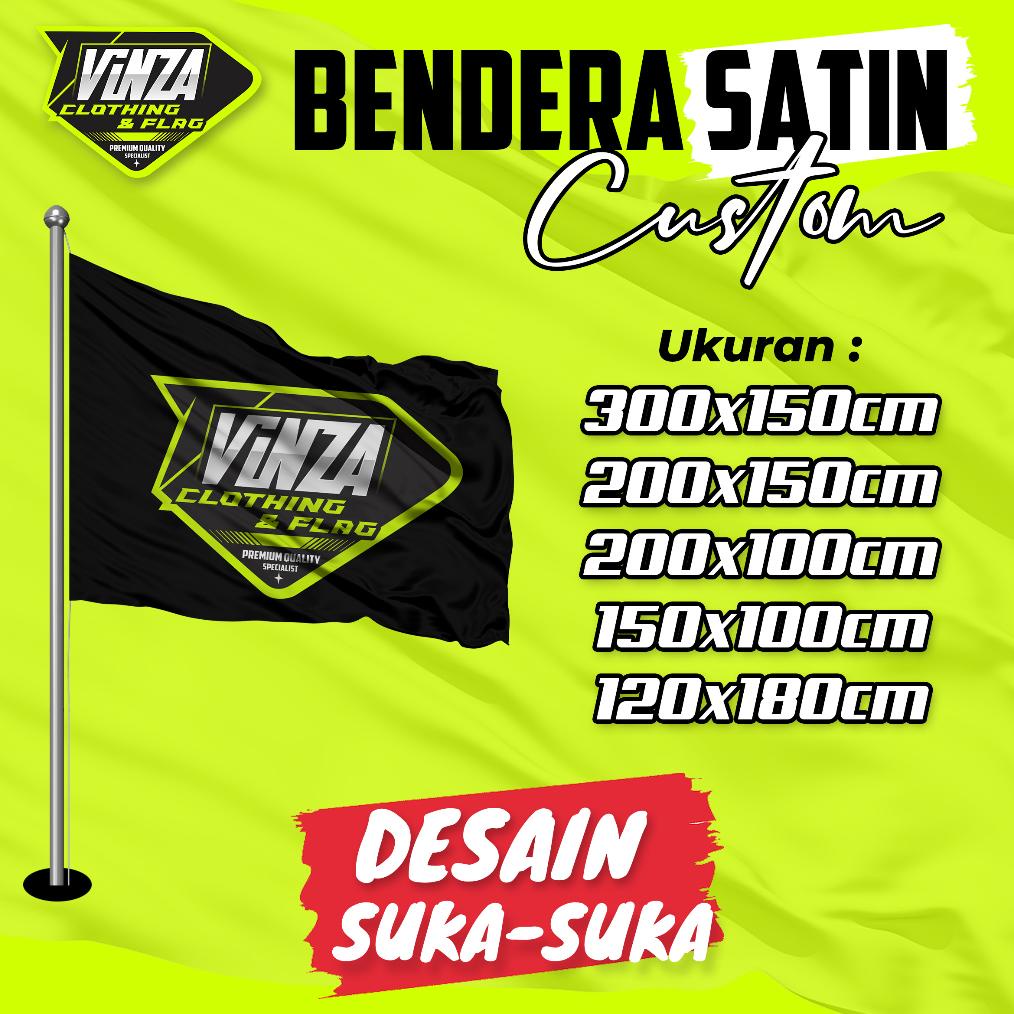 Jual Cetak Bendera Satin Custom Desain | Shopee Indonesia