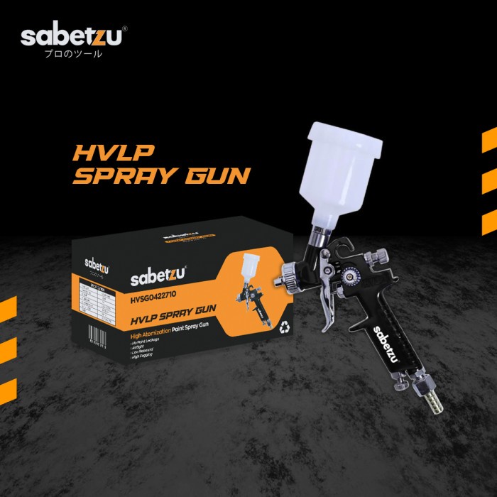 Jual SABETZU HVLP SPRAY GUN SEMPROTAN CAT MINI TABUNG ATAS 125ML ...