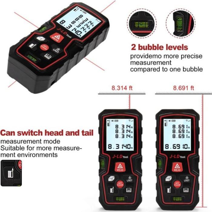 Jual Jld Laser Distance Meter Meteran Alat Ukur Jarak Digital 50M 80M ...