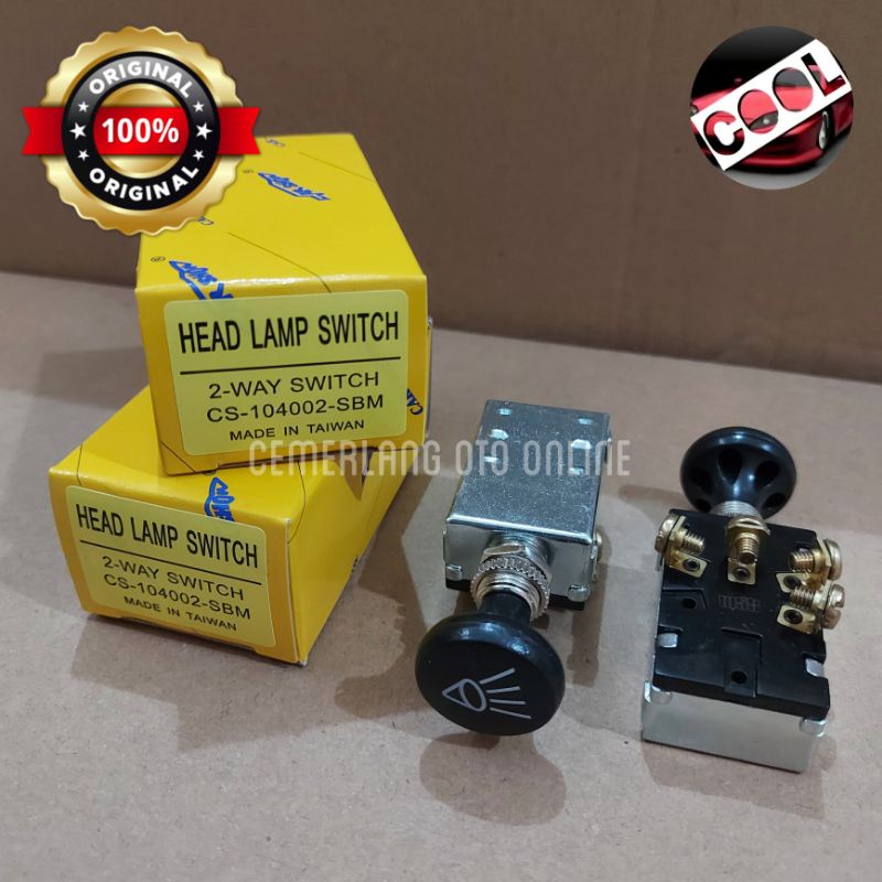 Jual Saklar Lampu Mobil Truk Tarik 2x Carshow - Kepala Besar / Switch ...