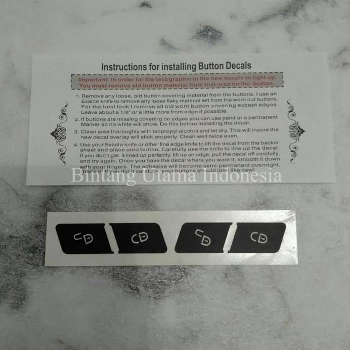 Jual Sticker Lock Unlock Mercedes W204 W212 W207 C200 C250 E200 E250 ...