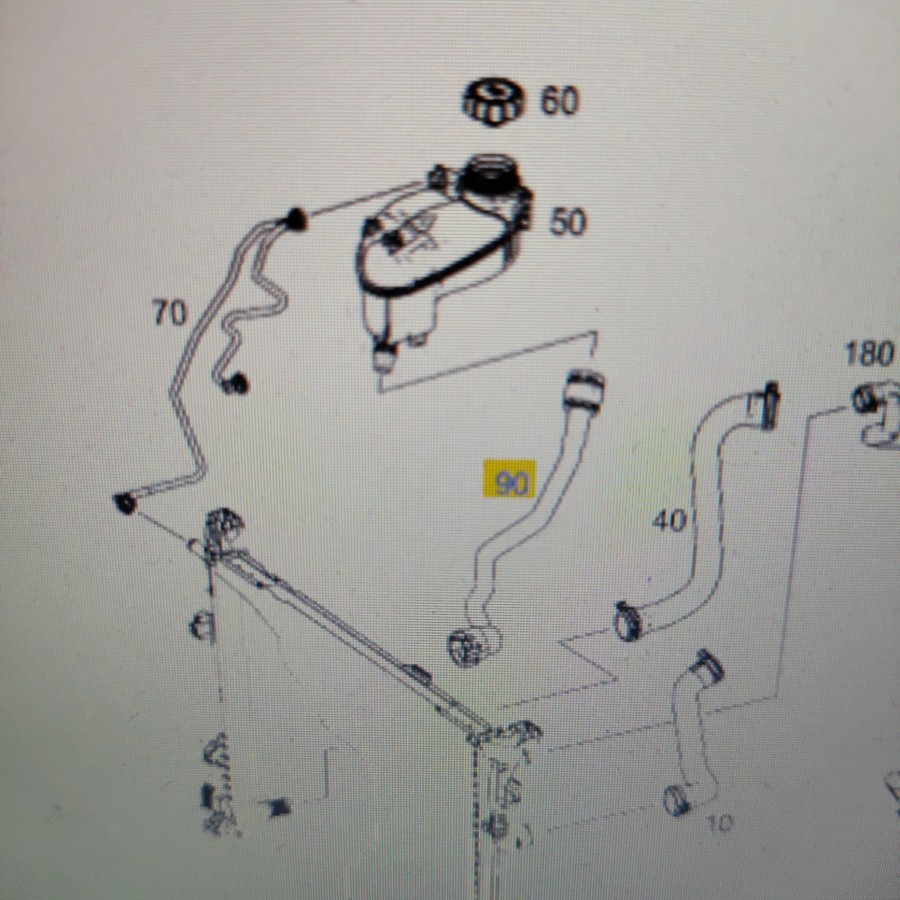Jual Discount!! Selang Bawah Tanki Radiator w246 w117 w156 Mercedes ...