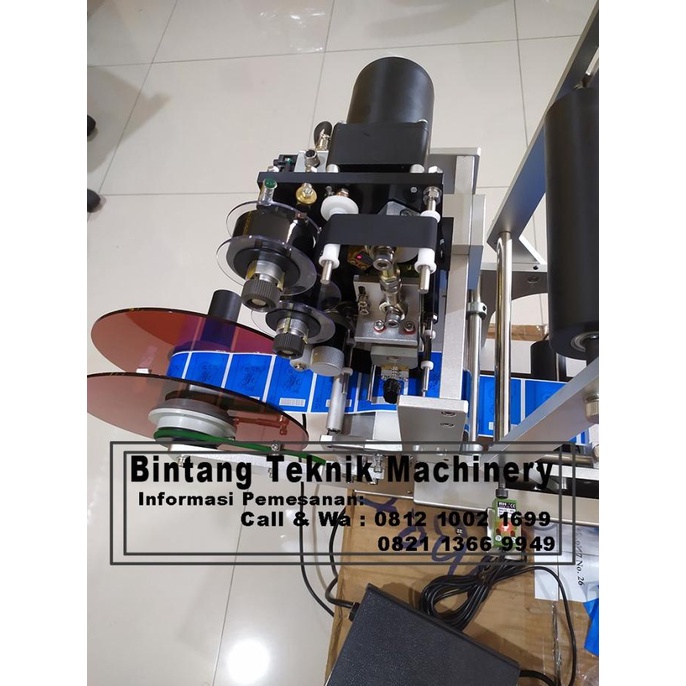 Jual Mesin Labeling MT 50 Coding Expired mesin sticker botol semi auoto ...