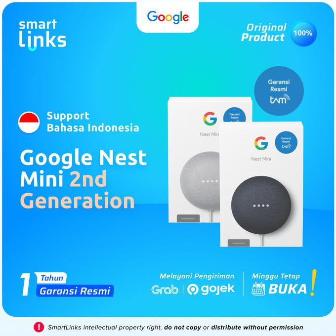 Jual PROMO! GOOGLE HOME NEST MINI 2 GEN2 GEN 2 2nd GENERATION GARANSI ...