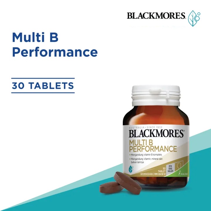 Jual BLACKMORES Multi B Performance 30 Tablet - Vitamin B Kompleks ...