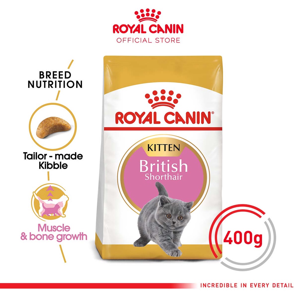 Jual ROYAL CANIN BRITISH KITTEN SHORTHAIR 400GR MAKANAN KERING KUCING ...