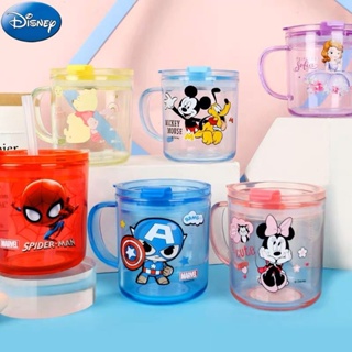 300ml Disney Cartoon Plastic Cup Baby Drinking Bottle Kids Milk Cup Frozen  2 Elsa Mickey Minnie Cute As Crystal Cup Anti-fall - Cups - AliExpress