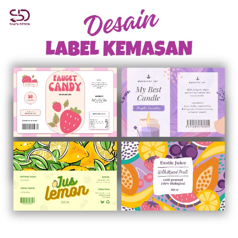 Jual DESAIN LABEL KEMASAN HANYA DESAIN TIDAK CETAK | Shopee Indonesia
