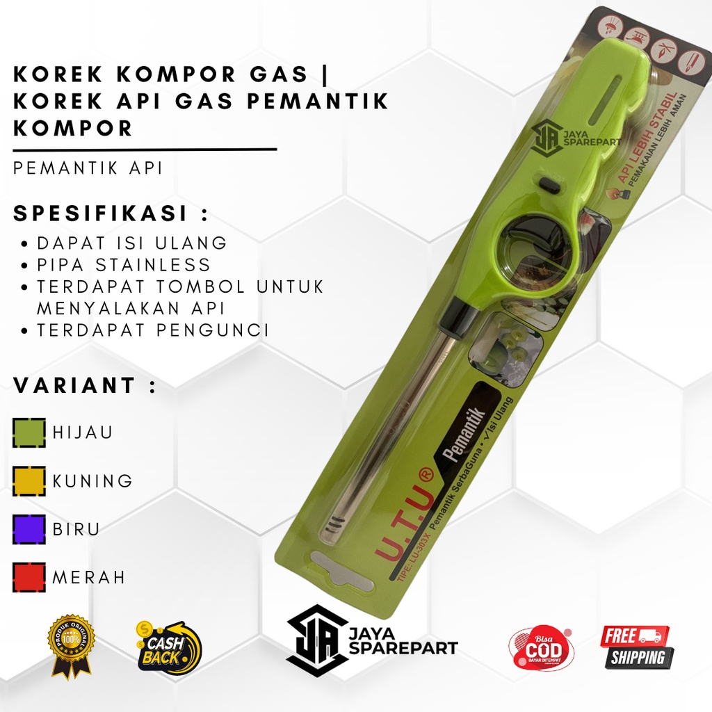 Jual Korek kompor Gas | Korek Api Gas Pemantik Kompor | Gas Lighter ...