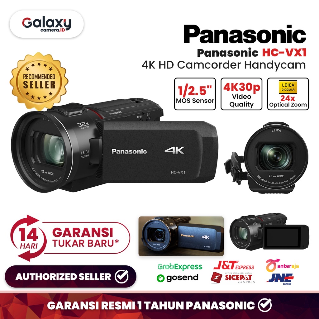 Jual Panasonic HC-VX1 4K HD Camcorder Panasonic HC VX1 Garansi Resmi ...