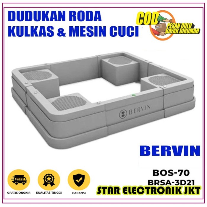 Jual BERVIN BOS-70 BERVIN BRSA-3D21 TATAKAN KULKAS DAN MESIN CUCI 1 ...