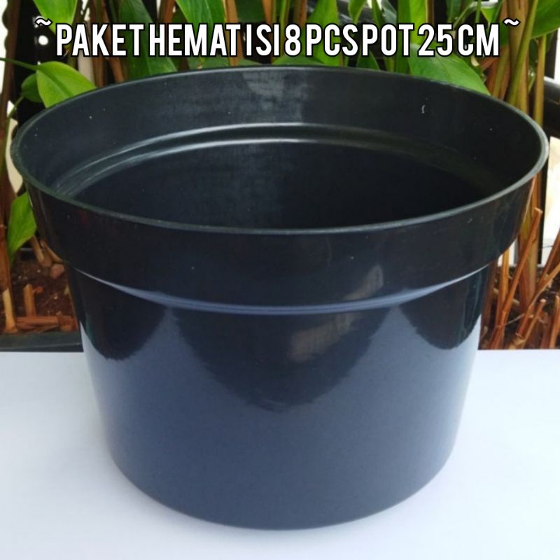 Jual Grosir Isi Pcs Pot Bunga Hitam Polos Cm Shopee Indonesia