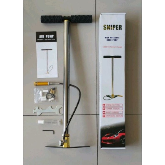 Jual Pompa PCP Import Original, Pompa PCP 6000psi Pressure Gauge, Pompa