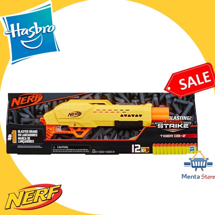 Hasbro Nerf Alpha Strike Tiger DB2 – Blaster A Dardi Manuale Con 12 Dardi – Giocattolo 8+ Anni - 5