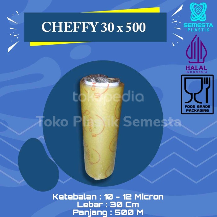 Jual Terlaris Cheffy 30 Cm X 500 M, Plastik Wrap, Wrapping | Shopee ...
